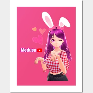 Medusa Bunny Posters and Art